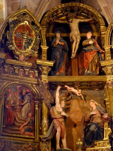 Salas - Colegiata de Santa María la Mayor, retablo principal, obra de Juan Ducete Díez (3)