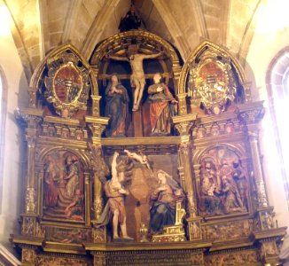 Salas - Colegiata de Santa María la Mayor, retablo principal, obra de Juan Ducete Díez (2)
