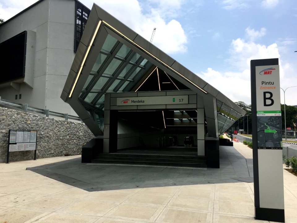 SBK Line Merdeka Station Entrance B 1