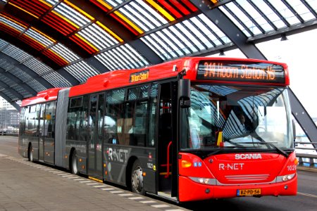Scania Omnilink R-net EBS geleed Amsterdam Centraal