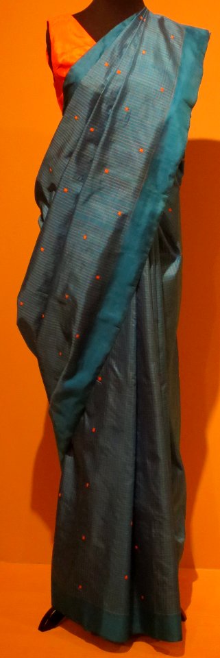 Sari from India, silk, Honolulu Museum of Art, accession 14362.1