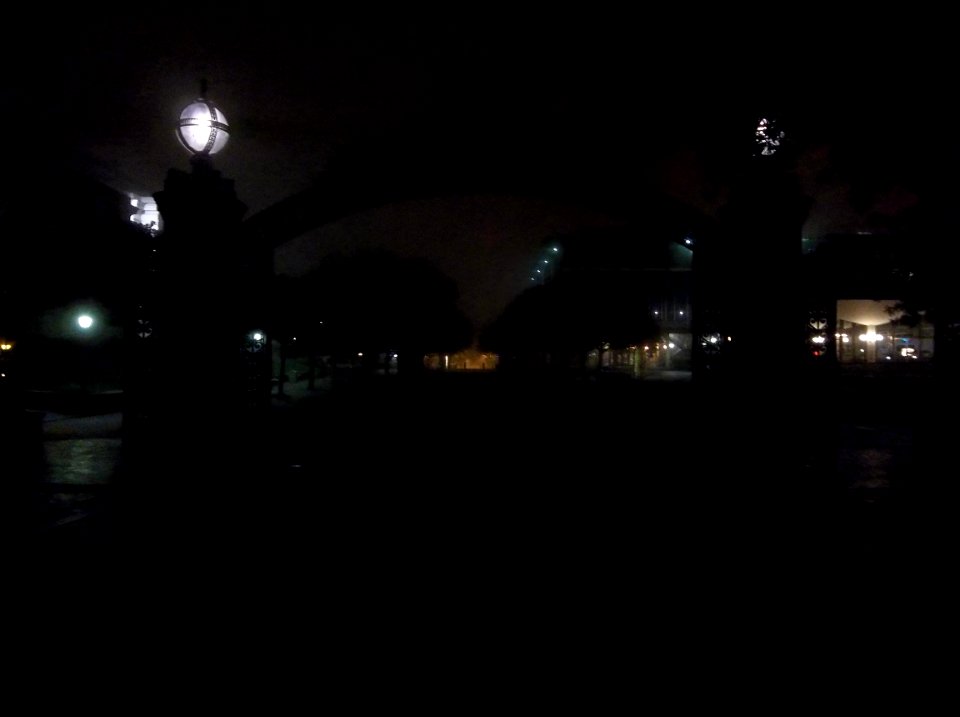 Sather Gate at night 5