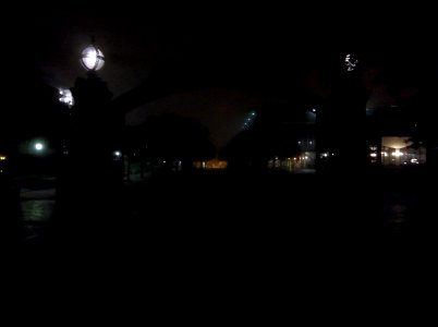 Sather Gate at night 5