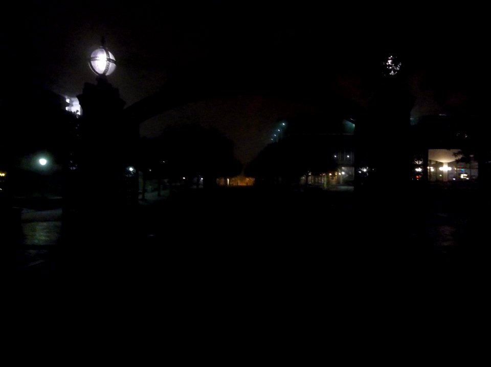 Sather Gate at night 6