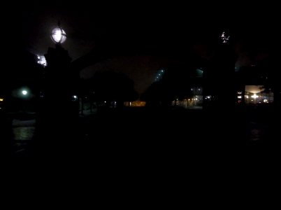 Sather Gate at night 6