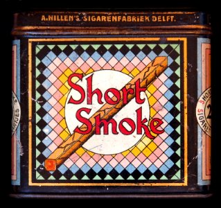 Short Smoke sigarenblikje, voorkant