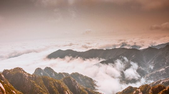 Foggy road travel destination