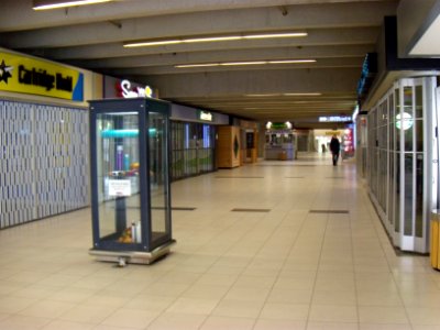 Shops in "Winnipeg Square" underground mall in Winnipeg, Manitoba