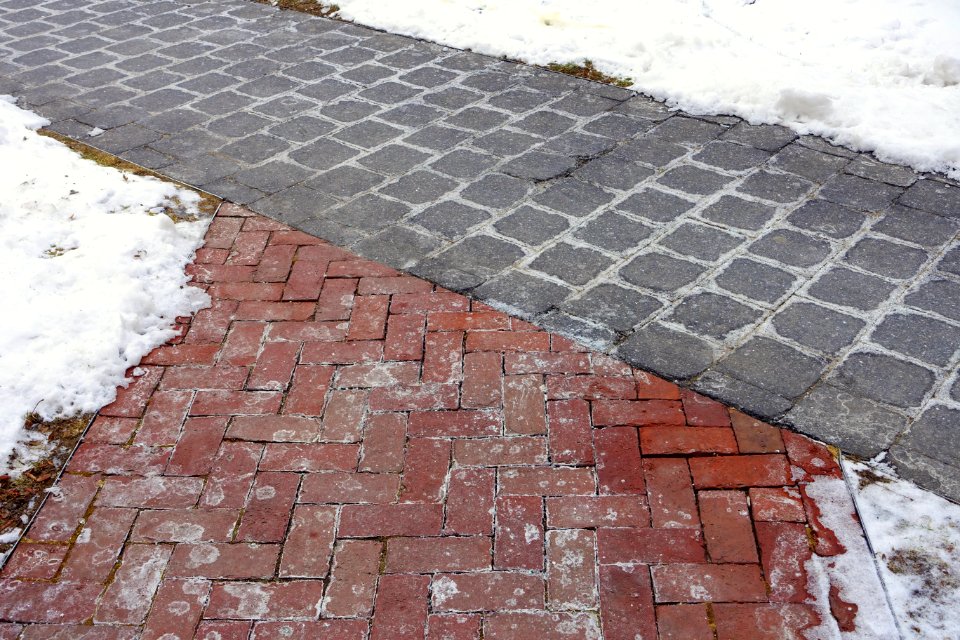 Sidewalk at the Center for Government and International Studies - Harvard University - Cambridge, MA - DSC02732