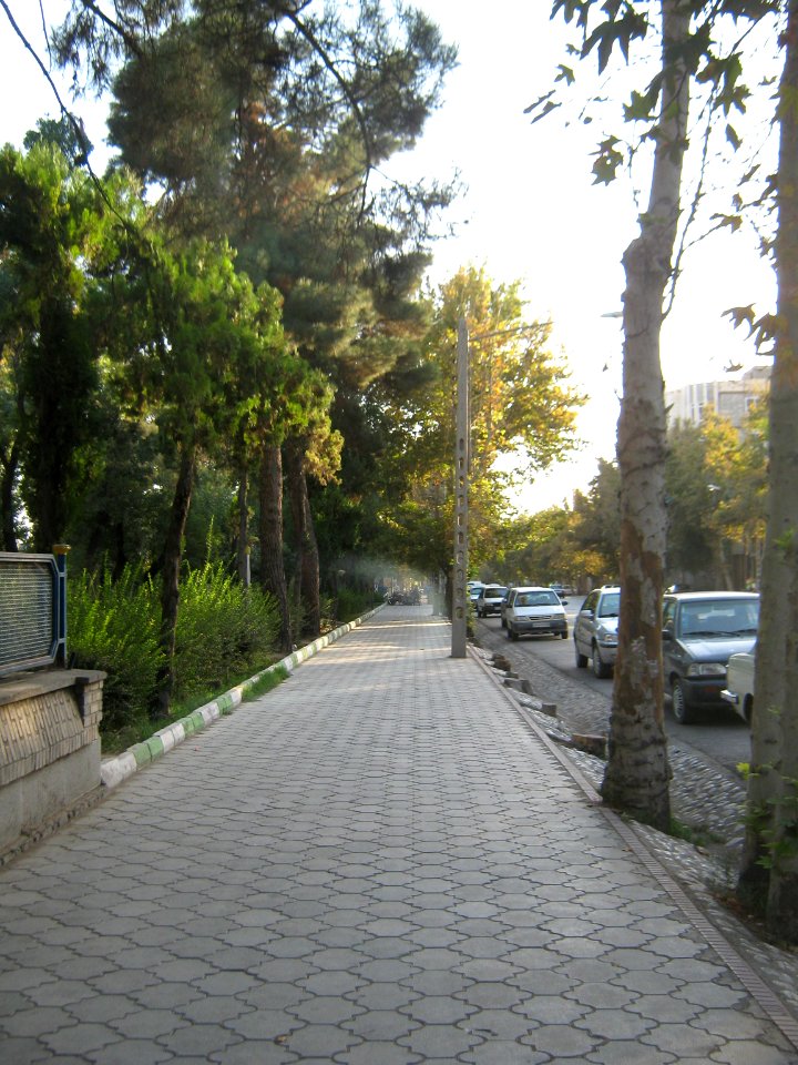 Sidewalk of Shariati ave 2. - Nishapur