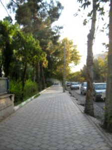 Sidewalk of Shariati ave 2. - Nishapur