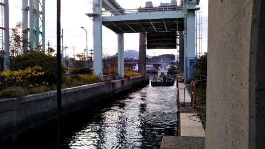 Shimonoseki Gyoko Komon with a ship