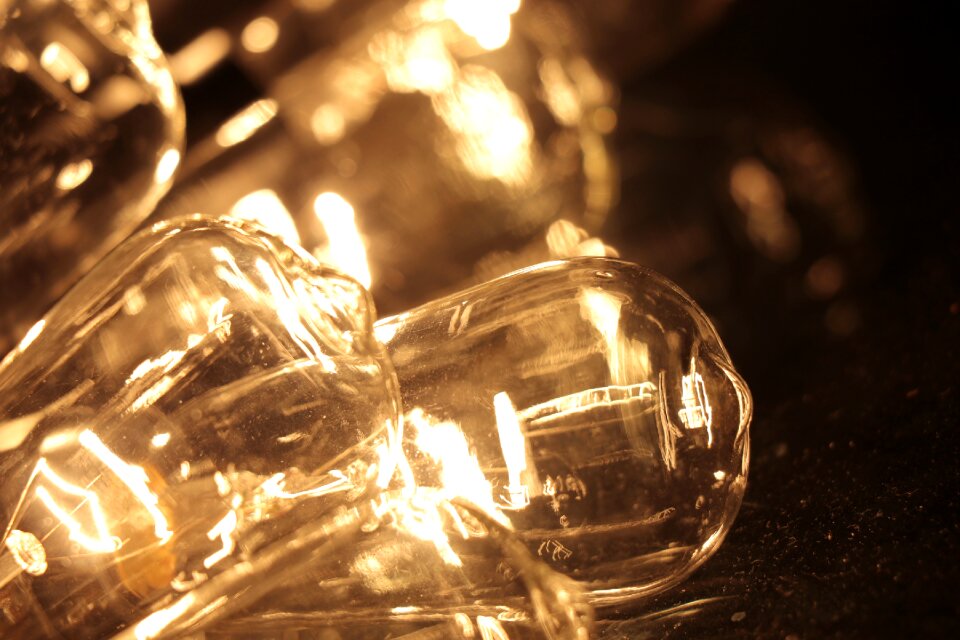 Bulb lights lights glow bulb