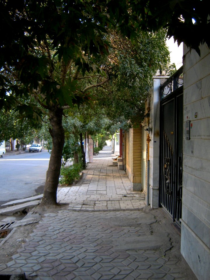 Sidewalk of a street - Nishapur