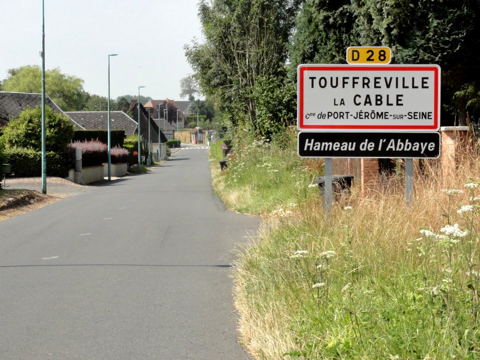 Touffreville-la-Cable (Seine-Mar.) entrée Hameau de l'abbaye