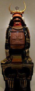 Tosei gusoku armor with multi-colored lacing and flesh-colored nio cuirass, 18th century