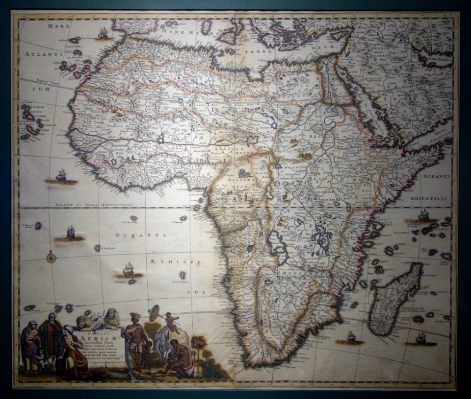 Totius Africae Accuratissima Tabula, by Frederick de Wit, Amsterdam, 1680 - Maps of Africa - Robert C. Williams Paper Museum - DSC00596