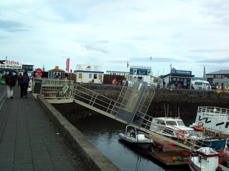 Tour booths in Reykjavik's Old Harbour