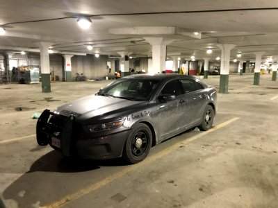 Toronto Police cruiser parking lot Loblaws