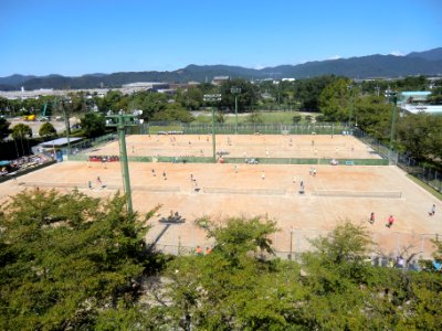 Toyokawa City Tennis Court, in the Toyokawa Park (2011.09.23)