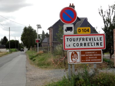 Touffreville-la-Corbeline (Seine-Mar.) entrée