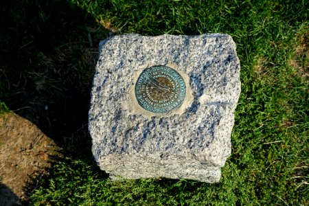 U.S. Coast & Geodetic Survey Reference Mark on the Grand Allée - Castle Hill on the Crane Estate - Ipswich, Massachusetts, USA - DSC06401
