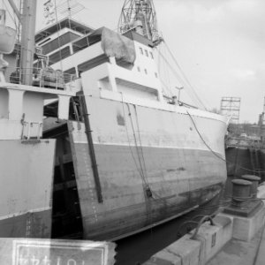 Tyrifjord gekapseisd bij Wilton Fijenoord in Rotterdam, overzicht van het incide, Bestanddeelnr 916-1444