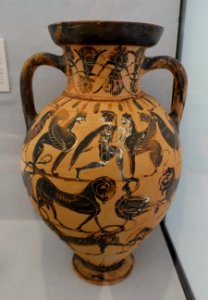 Tyrrhenian amphora, Attic, c. 570 BC, L 168 - Martin von Wagner Museum - Würzburg, Germany - DSC05430