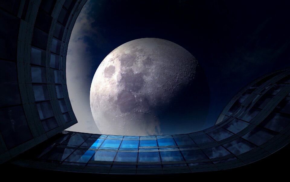 Sky darkness super moon