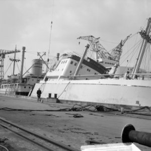 Tyrifjord gekapseisd bij Wilton Fijenoord in Rotterdam, overzicht van het incide, Bestanddeelnr 916-1441
