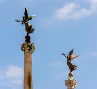 Two winged Victories at the Vittoriano, Rome, Italy