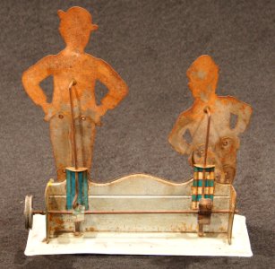 Two tin toy movable figures, pic4 photo