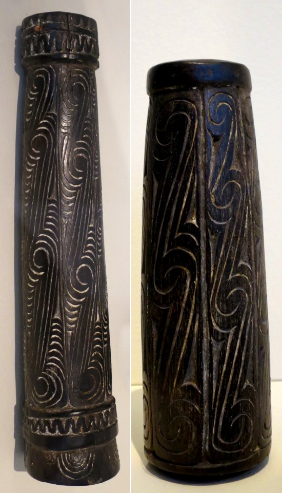 Two pestles, Trobriand Islands, Honolulu Museum of Art, 4189, 3564