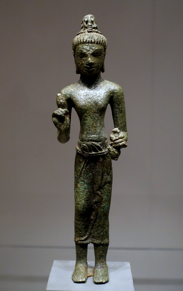 Two-armed Maitreya, Thailand, Pra-Angkor, 700-800 AD, bronze - Ethnological Museum, Berlin - DSC01937