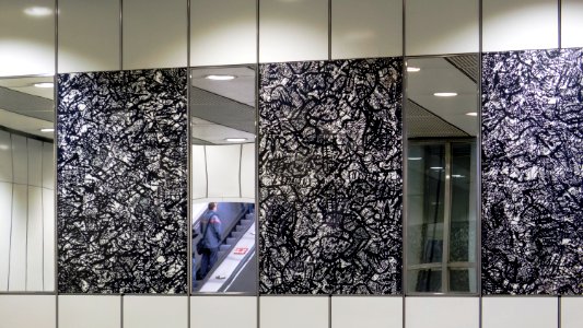 U3 Enkplatz Kunst Wandbild b
