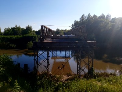 Tymczasowy most nad Odrą na terenie zbiornika przeciwpowodziowego Racibórz Dolny (4)