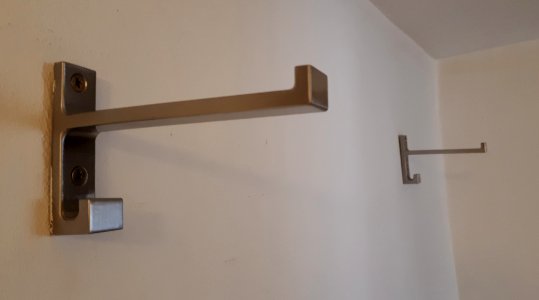 Two stainless steel shelf supports 2017 photo