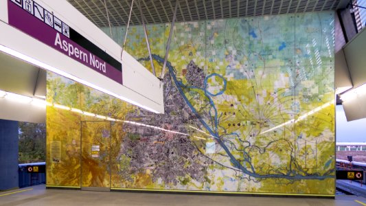 U2 Aspern Nord Kunst Wandbild E 06