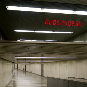 U1 Karlsplatz Kunst Factoid 01 Zufallszahl