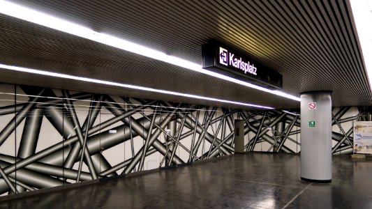 U1 Karlsplatz Kunst Grafik 02 Ohne Titel
