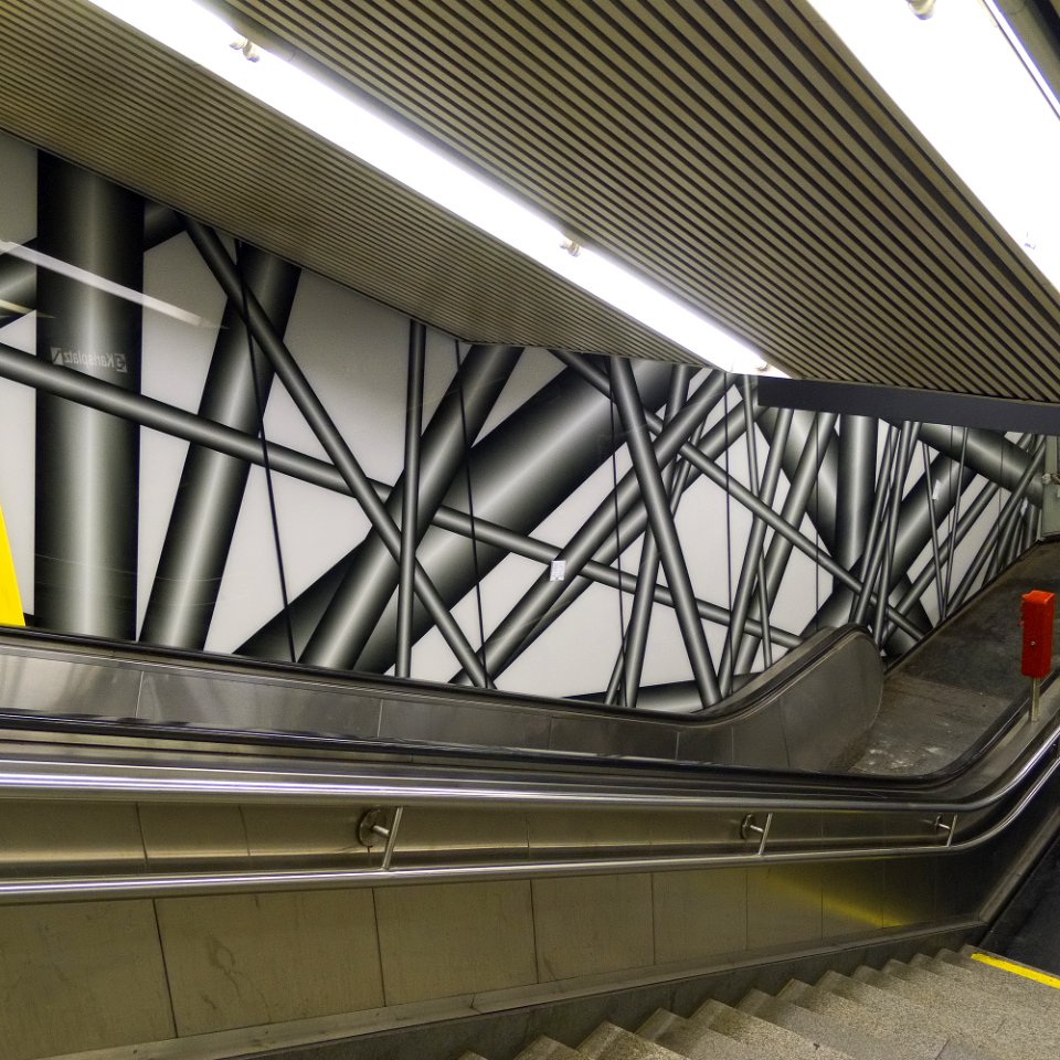 U1 Karlsplatz Kunst Grafik 01 Ohne Titel