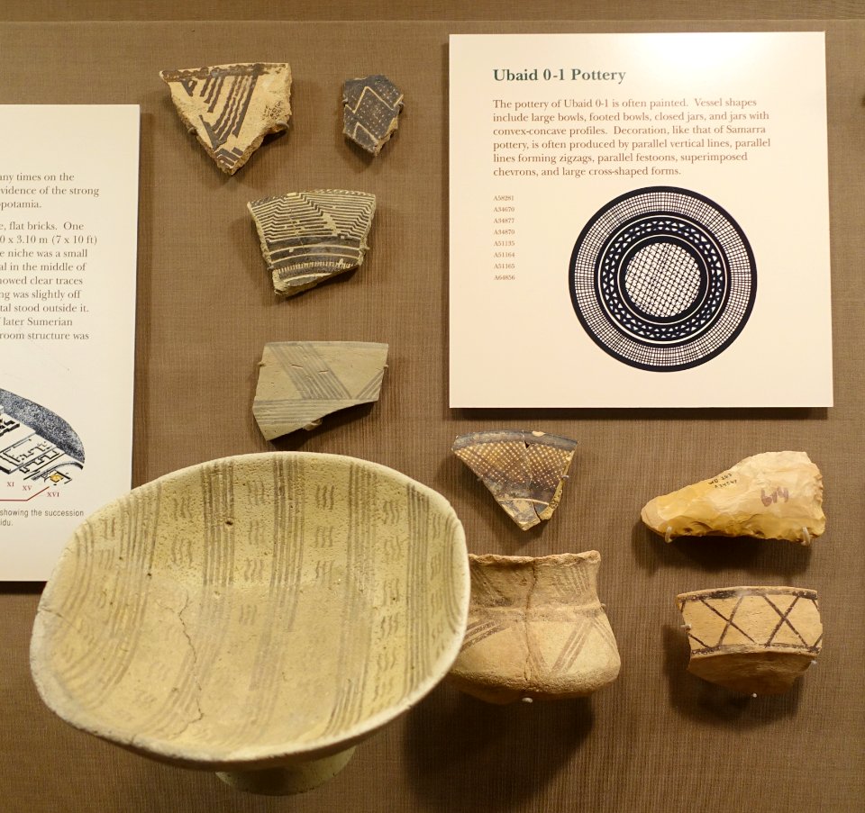 Ubaid 0-1 pottery - Oriental Institute Museum, University of Chicago - DSC06926