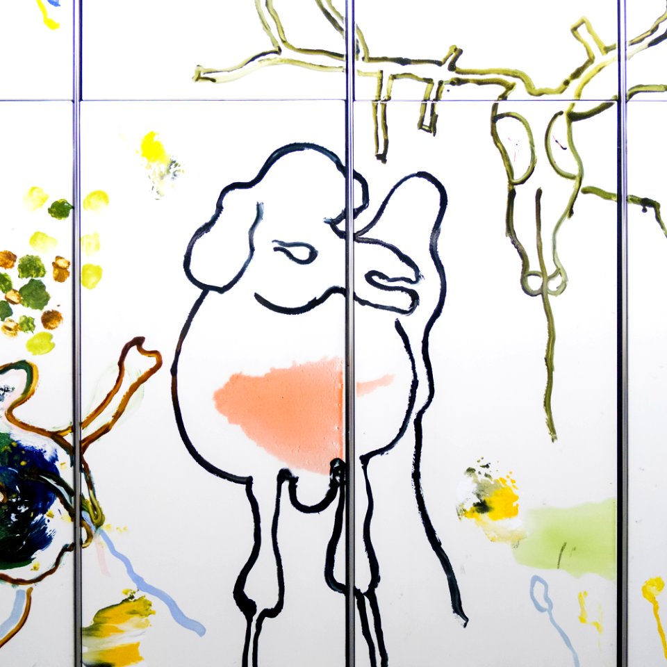 U3 Wien Mitte Kunst Wandbild d