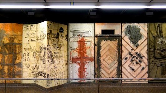 U3 Westbahnhof Kunst Installation f