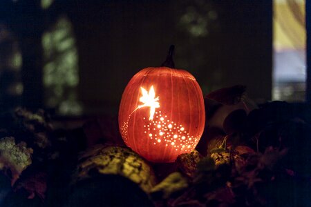 Fairy jack o lantern holiday
