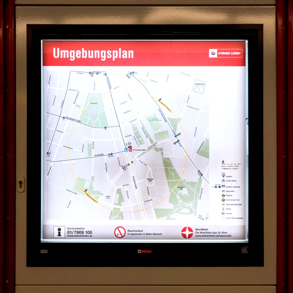 U1.20 Troststraße Umgebungsplan a