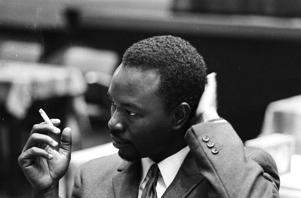 Tweede Internationale Suiker Damtoernooi , Amsterdam Baba Sy (Senegal), kop, Bestanddeelnr 924-1067