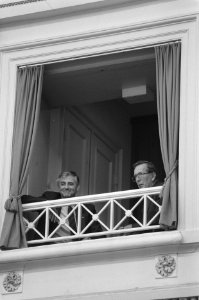 Tweede Kamer , verzelfstandiging PTT in loge president-directeur PTT ir. J. de , Bestanddeelnr 934-2503