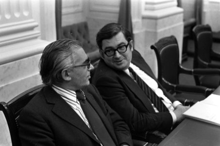Tweede Kamer , Staatssecretaris Polak en Minister Gruyters (rechts), Bestanddeelnr 926-6740