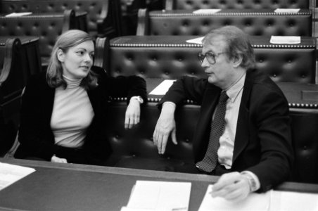 Tweede Kamer , wijziging sociale wetten, Suzanne Bisschop (D66) en Wim Meijer (P, Bestanddeelnr 931-3536